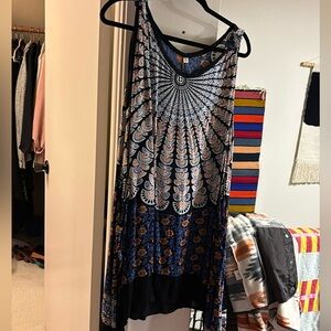 Printed tunic/coverup